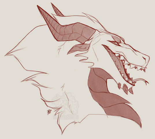 Uncolored Sketch Headshot