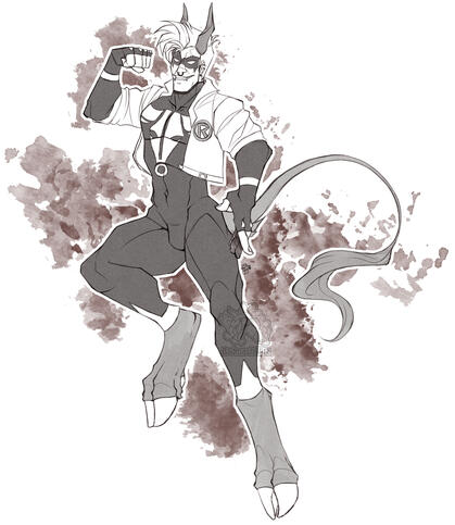 Uncolored Sketch Fullbody